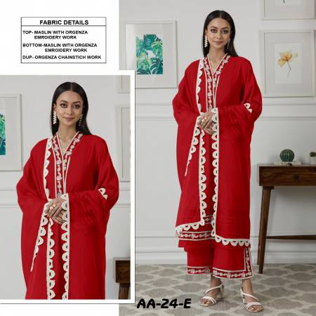 Aarsh 024 Embroidery Work Pakistani Suits Catalog